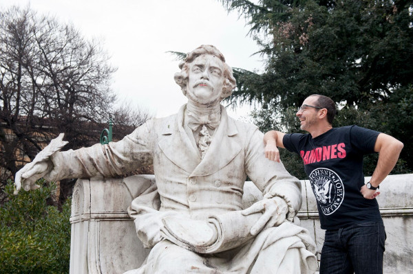 Francesco Micheli e il monumento a Donizetti a Bergamo
