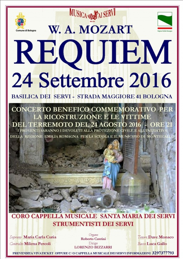 requiem di mozart per il terremoto