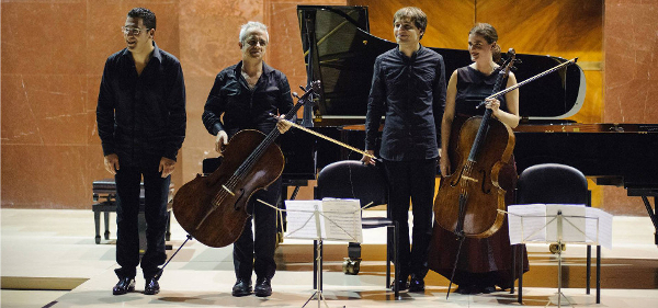 Giovanni Sollima, Monika Leskovar violoncelli Giuseppe Andaloro, Ilya Rashkovskiy pianoforti