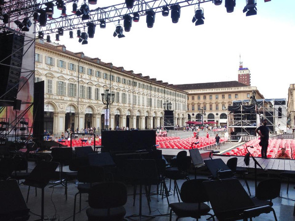 Madama Butterfly in piazza S. carlo a Torino