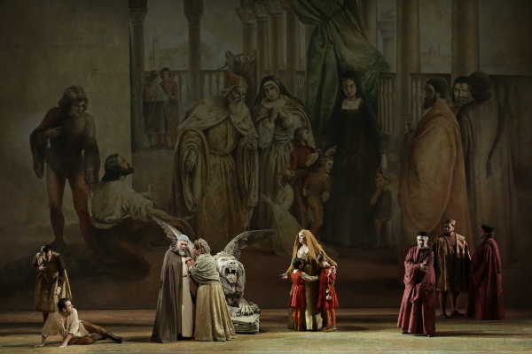 I due Foscari di Verdi alla Scala di Milano. Luca salsi, Franceso meli, Anna Pirozzi e Chiara Isotton