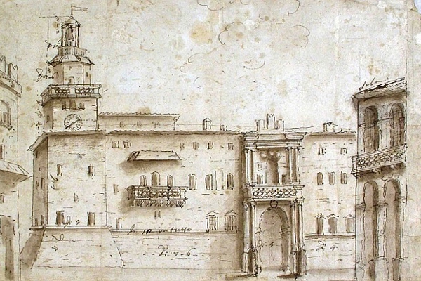 palazzo d'Accursio nel XVIII secolo